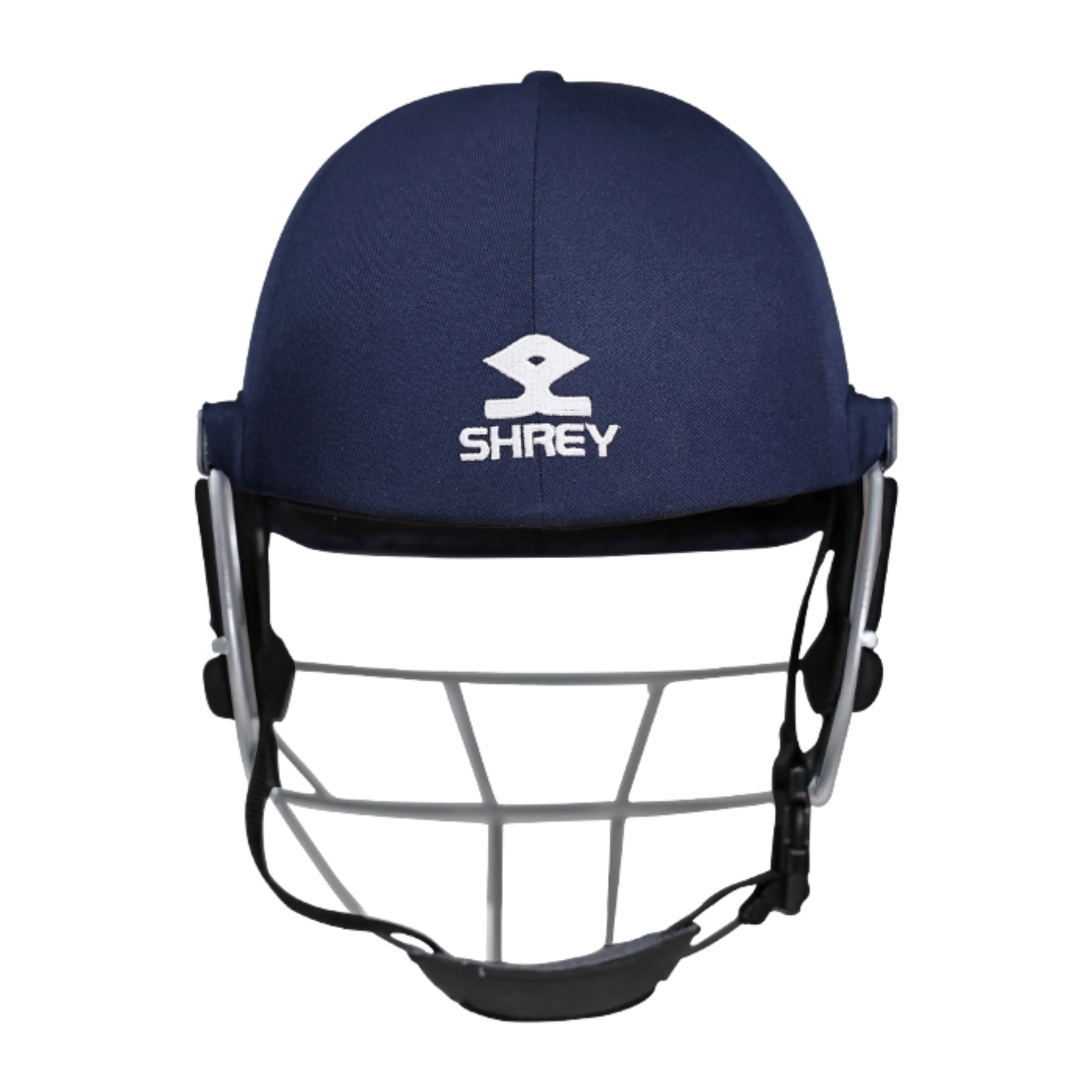 Shrey Elite Pro Stainless Steel Cricket Helmet With Fixed Visor: Navy
