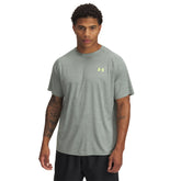 Under Armour Tech Textured Short Sleeve Tee 2025: Green/Yellow