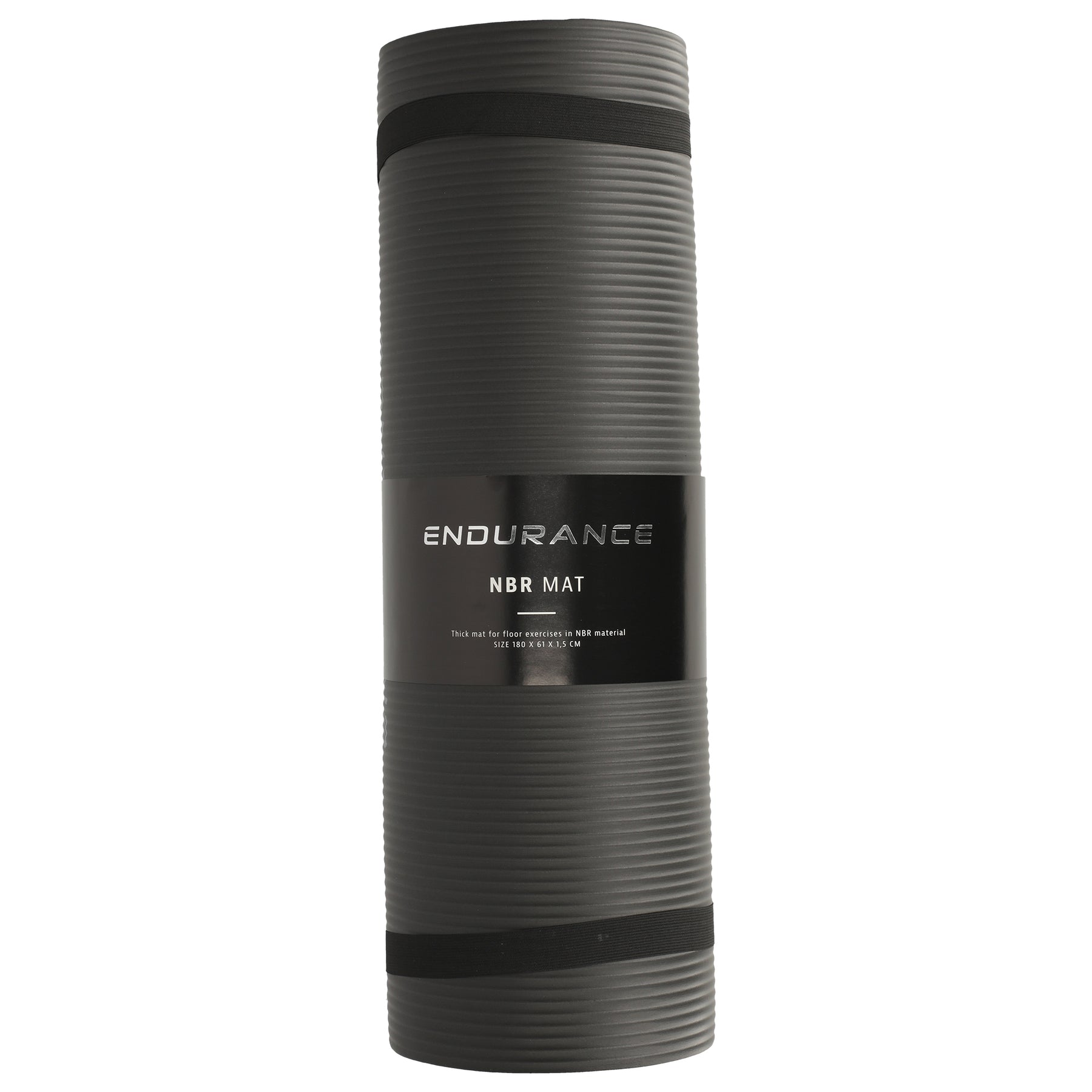 Endurance NBR Fitness Mat: Black