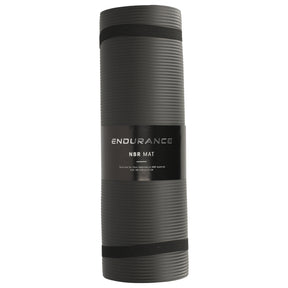 Endurance NBR Fitness Mat: Black