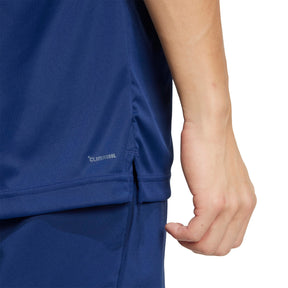 Adidas Club 3 Stripe Mens Tennis Tee: Navy