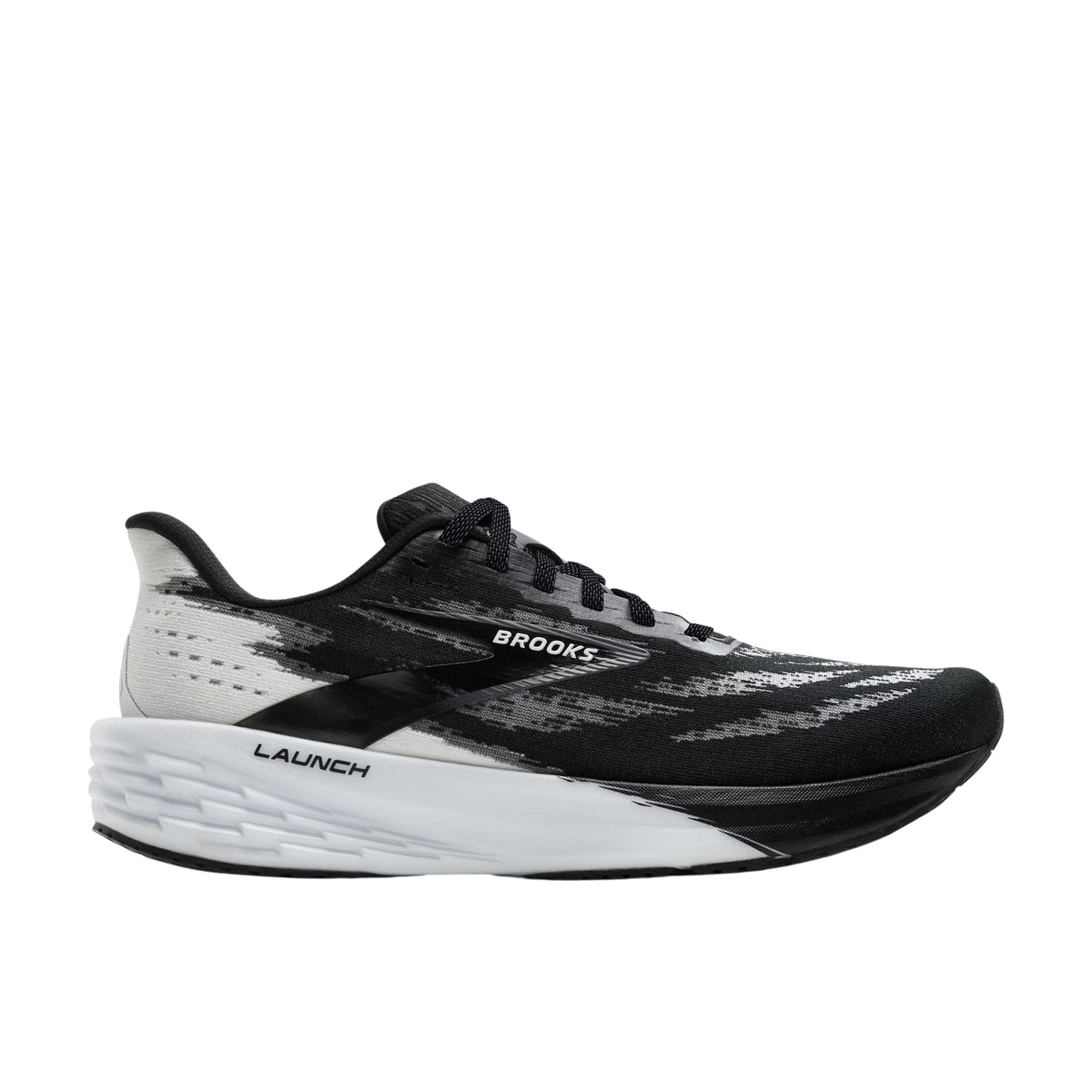 Brooks Launch 11 Mens Running Shoes: Black/White