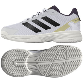 Adidas Ubersonic Kids Tennis Shoes: White/Plum