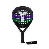 Y1 Panna Padel Racket: Black/Green/Purple