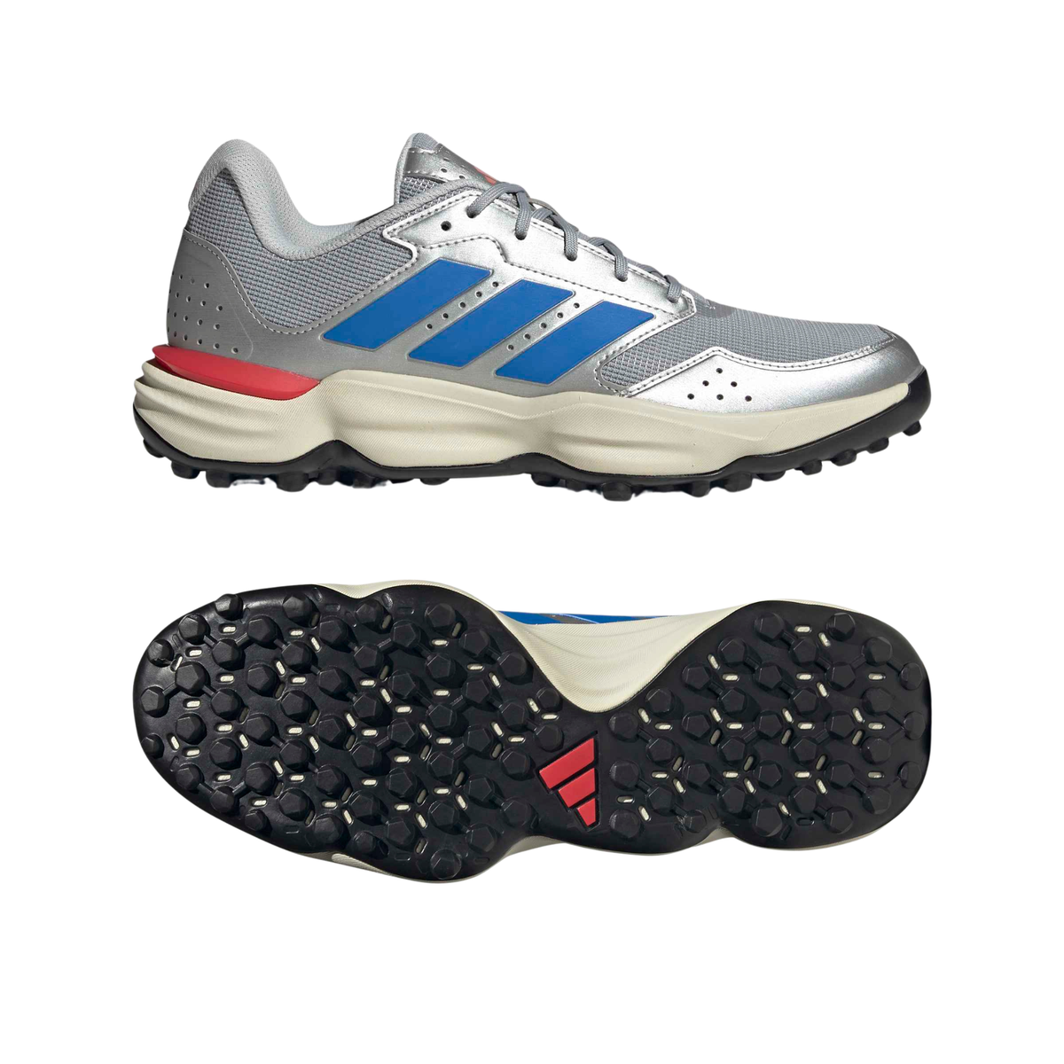 Adidas Adipower League Hockey Shoes: Silver