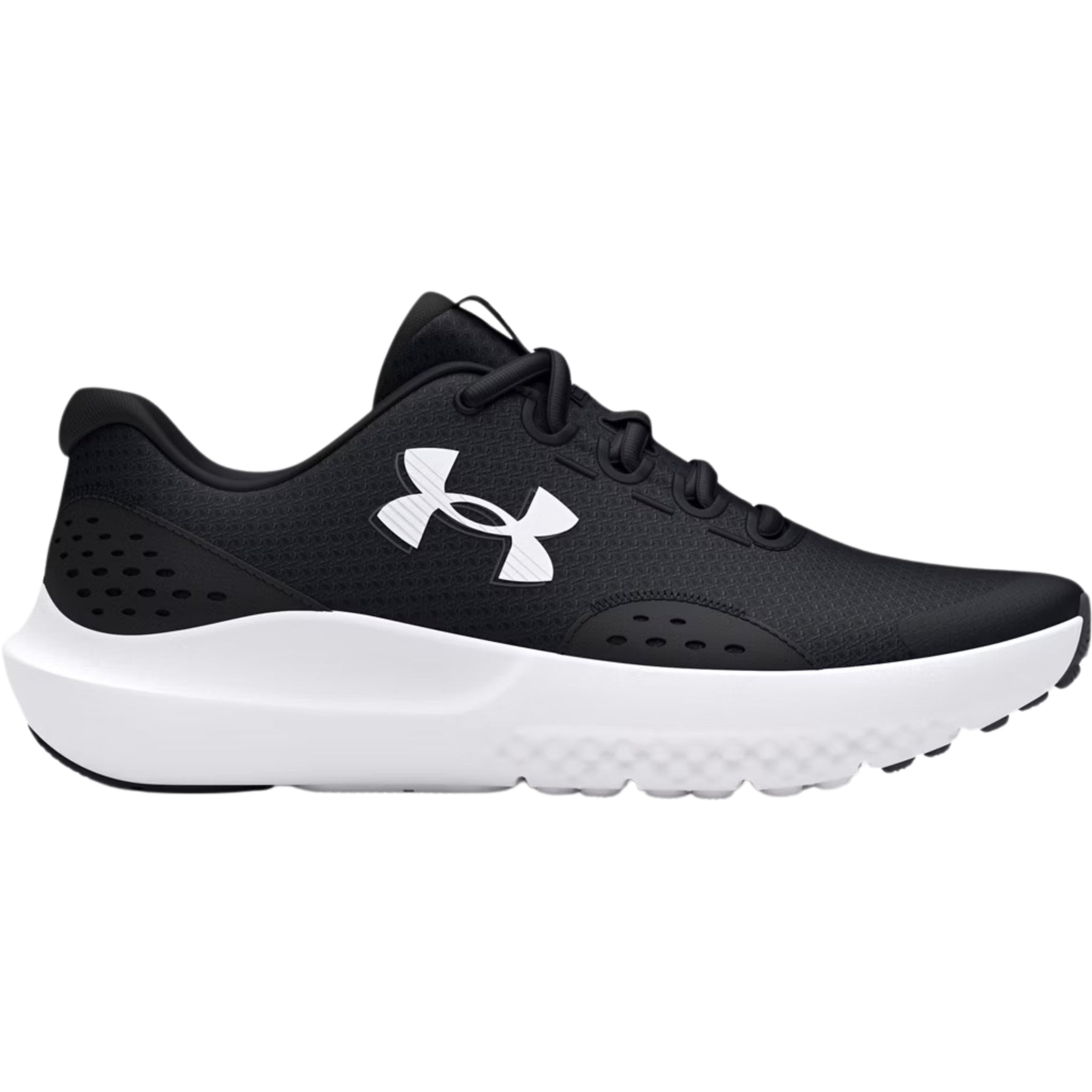 Under Armour Surge 4 Kids School Running Shoes: Black/Anthracite/White
