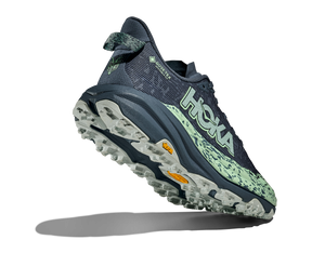 Hoka Speedgoat 6 GTX Womens Running Shoes: Thunder Cloud/Mint Fluorite - 8