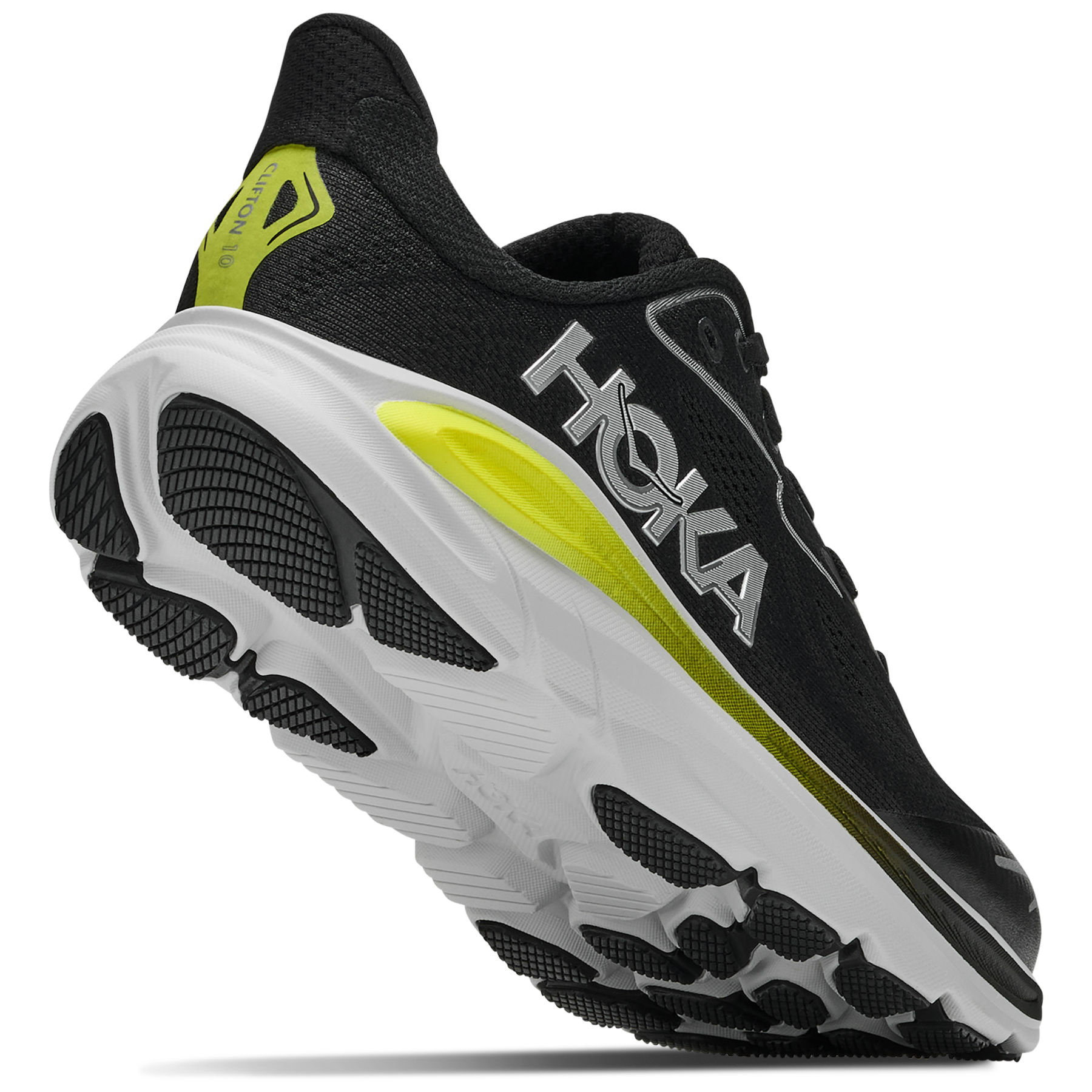 Hoka Clifton 10 Junior Running Shoes: Black/Cosmic/Grey