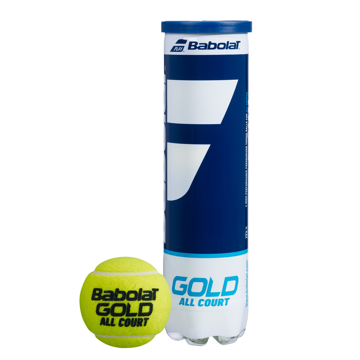 Babolat Gold All Court Tennis Balls - 4 Ball Can