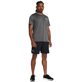 Under Armour Mens Launch Running Shorts: Black/White/Reflective