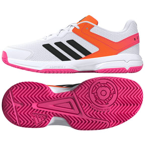 Adidas Netcourt Junior Netball Shoes: White
