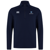 Davenies Club Quarter Zip Midlayer: Navy
