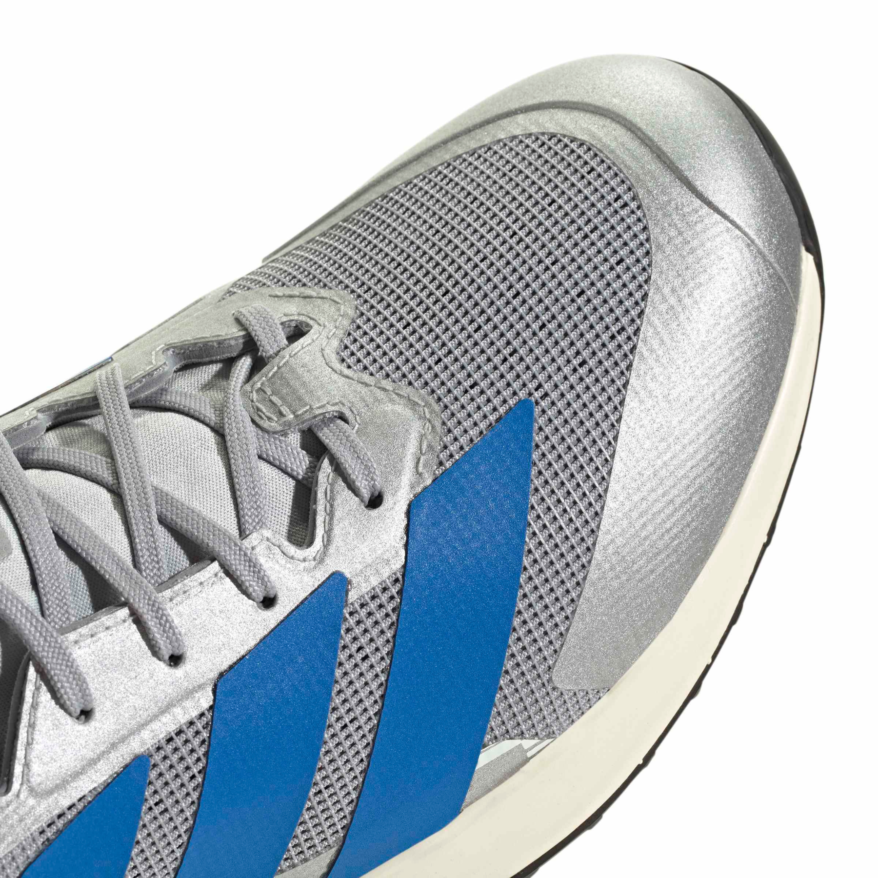 Adidas Adizero Lux 3 Hockey Shoes: Silver