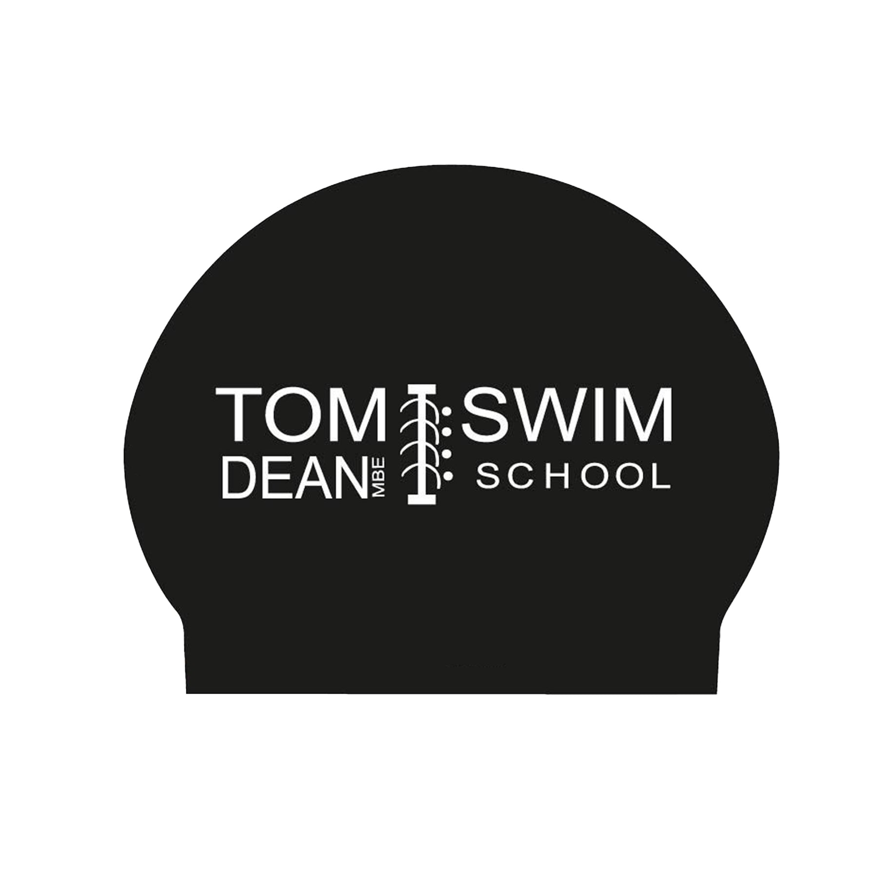 Tom Dean Swim School Pack of 100 Latex Swim Caps: Black
