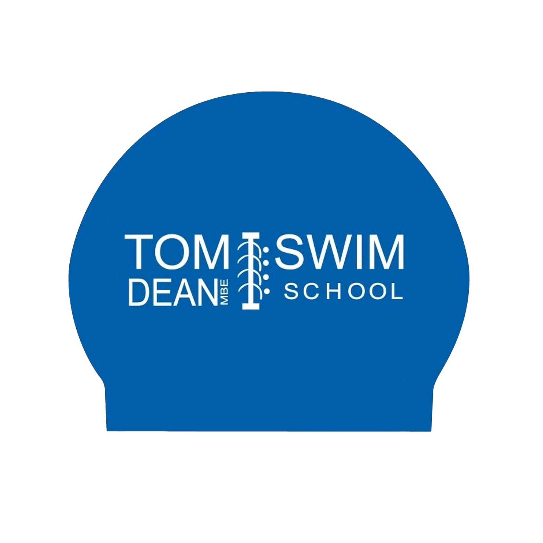 Tom Dean Swim School Pack of 100 Latex Swim Caps: Blue