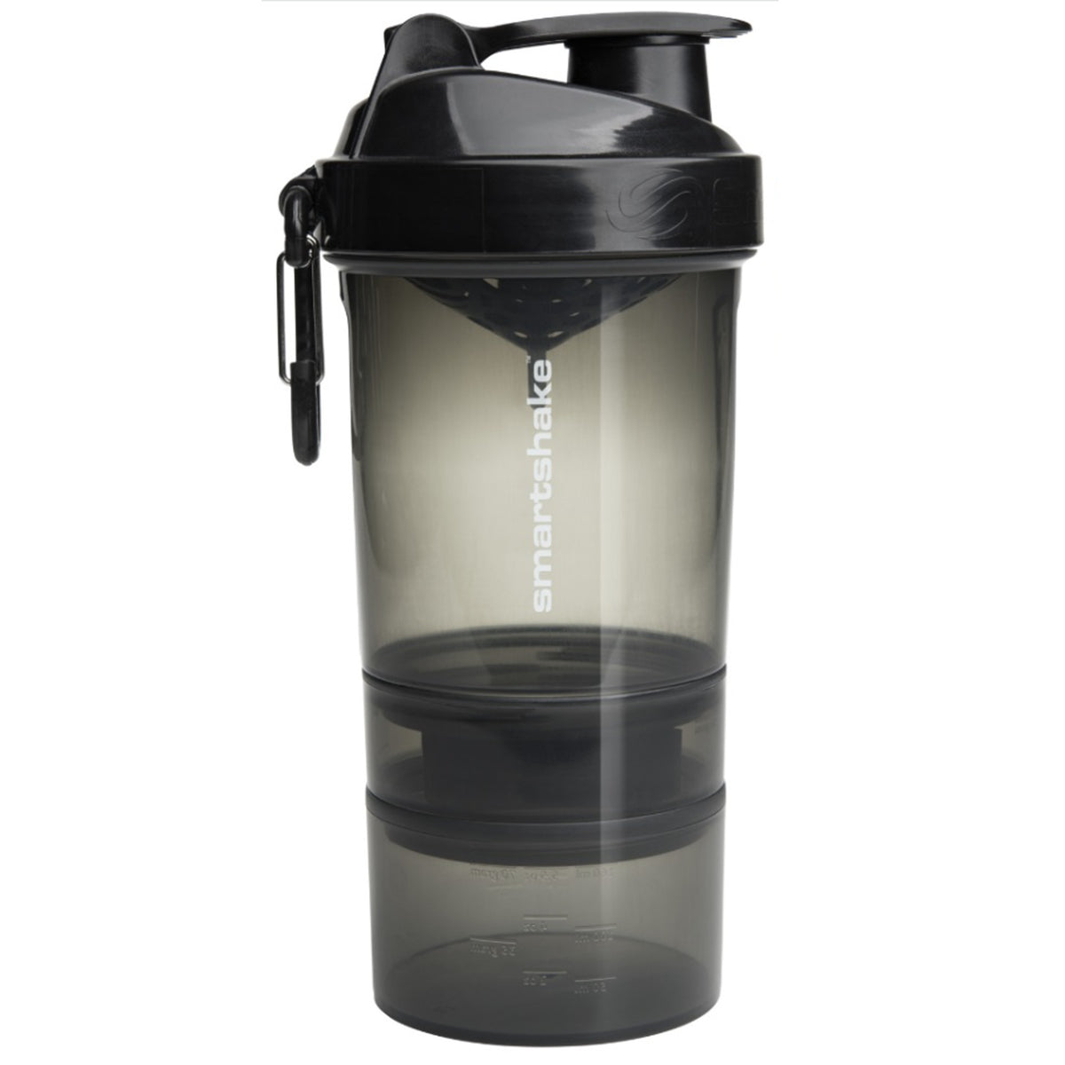 Smart Shake Original 600ml Shaker Bottle - Gunsmoke Black