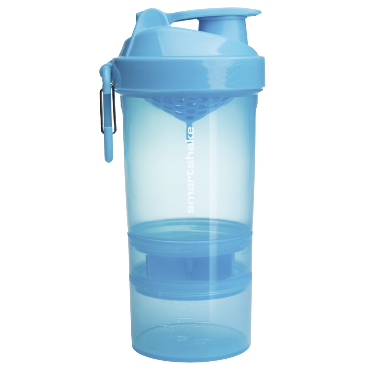 Smart Shake Original 600ml Shaker Bottle - Neon Blue