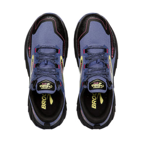 Brooks Cascadia 18 GTX Womens Trail Running Shoes: Grey Blue/Black/Pink