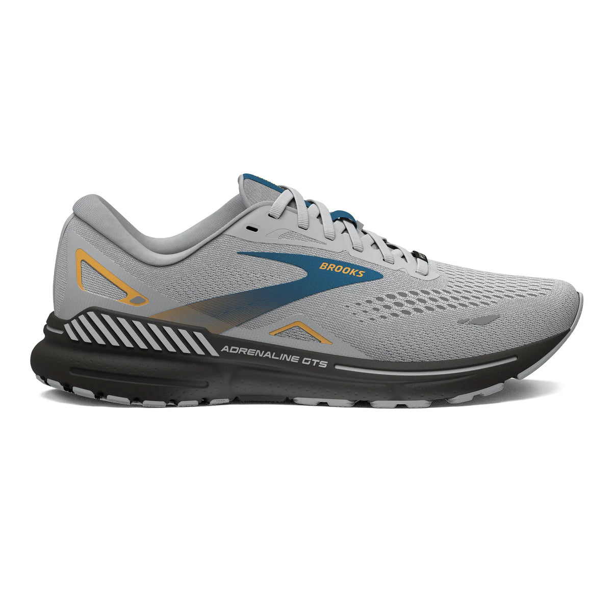 Brooks Adrenaline GTS 23 GTX Mens Running Shoes Oyster Mushroom Orange Blue