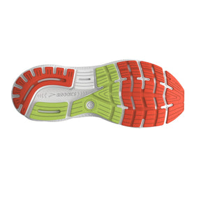 Brooks Ghost 16 Mens Running Shoes: Black/Mandarin Red/Green