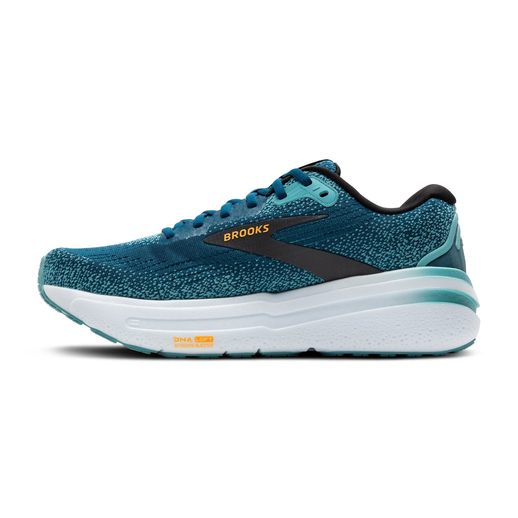 Brooks Ghost Max 2 Mens Running Shoes Moroccan Blue Aqua Orange Pop