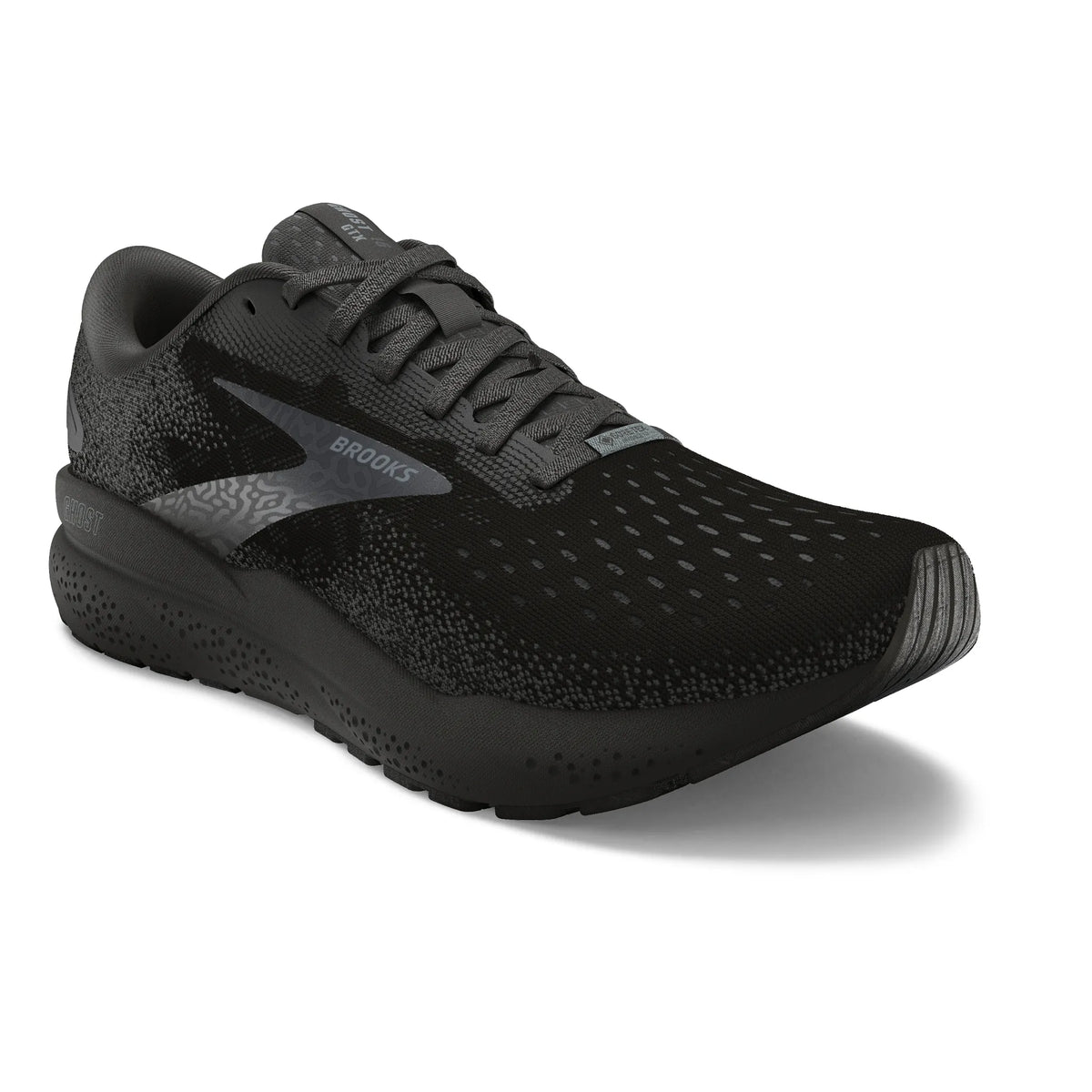 Brooks Ghost 16 GTX Womens Running Shoes: Black/Ebony