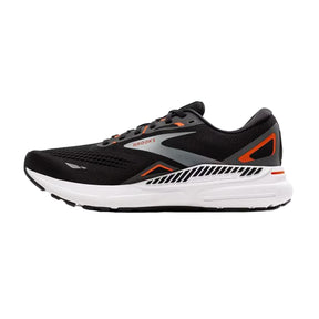 Brooks Adrenaline GTS 23 Mens Running Shoes: Black/Mandarin Red/Silver
