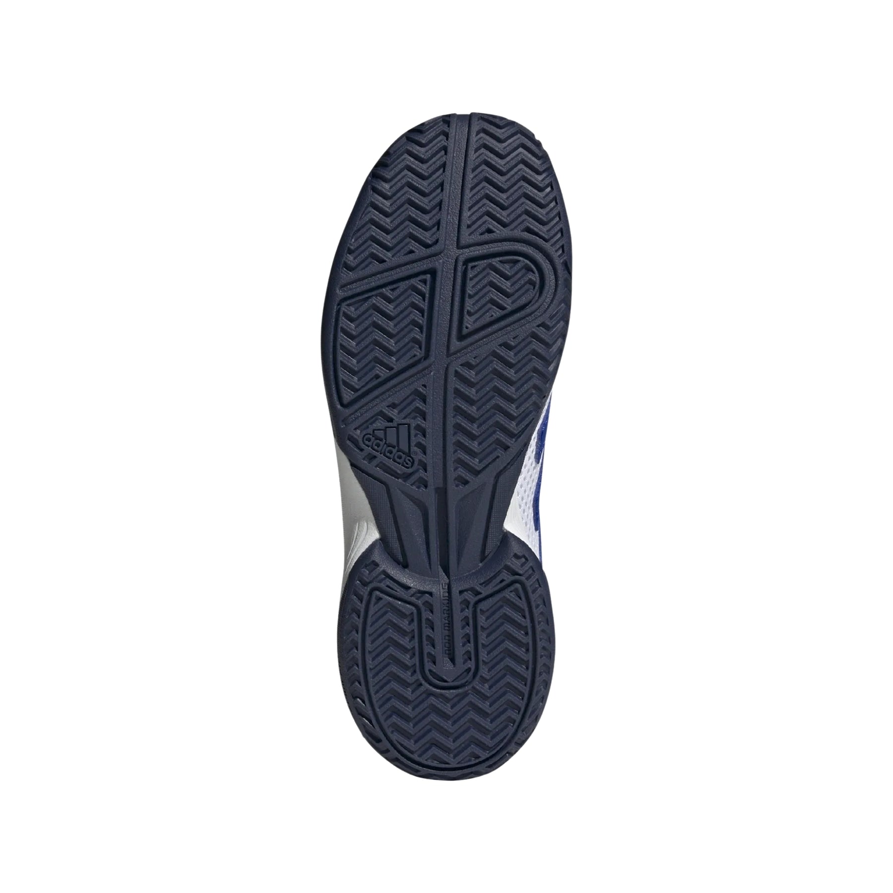 Adidas Gamespec Junior Tennis Shoes: White/Blue