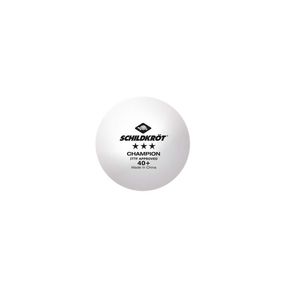 3-Star Champion ITTF Poly 40+ Box of 3 Table Tennis Balls: White