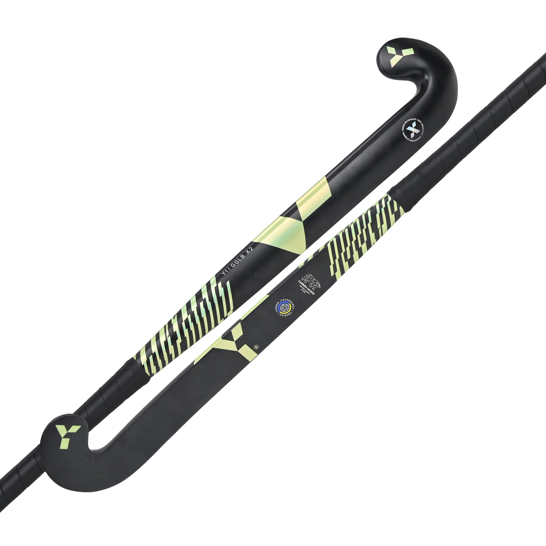Y1 GLG X.2 Black Textreme Hockey Stick: Green