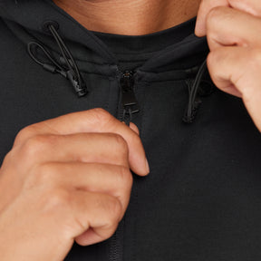 Virtus Taro Technical Full Zip Mens Hoody: Black