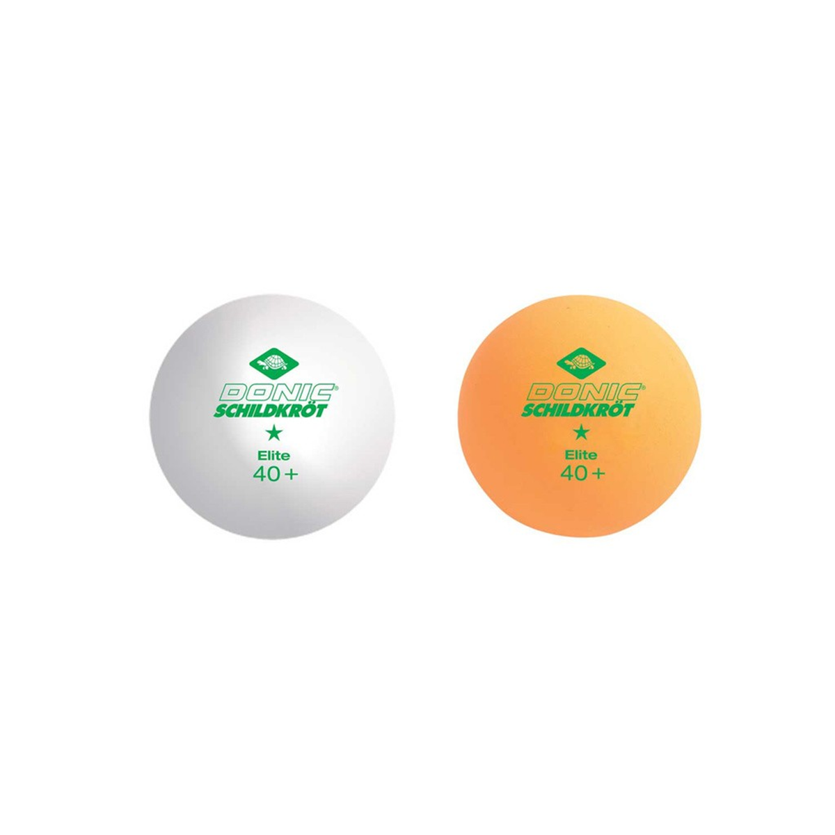 1-Star Elite Poly 40+ Box of 6 Table Tennis Balls: White/Yellow