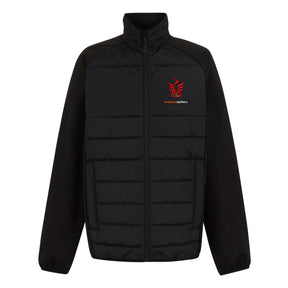 Phoenix Netball Hybrid Jacket: Black