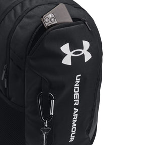 Under Armour Hustle 6.0 Backpack: Black/White