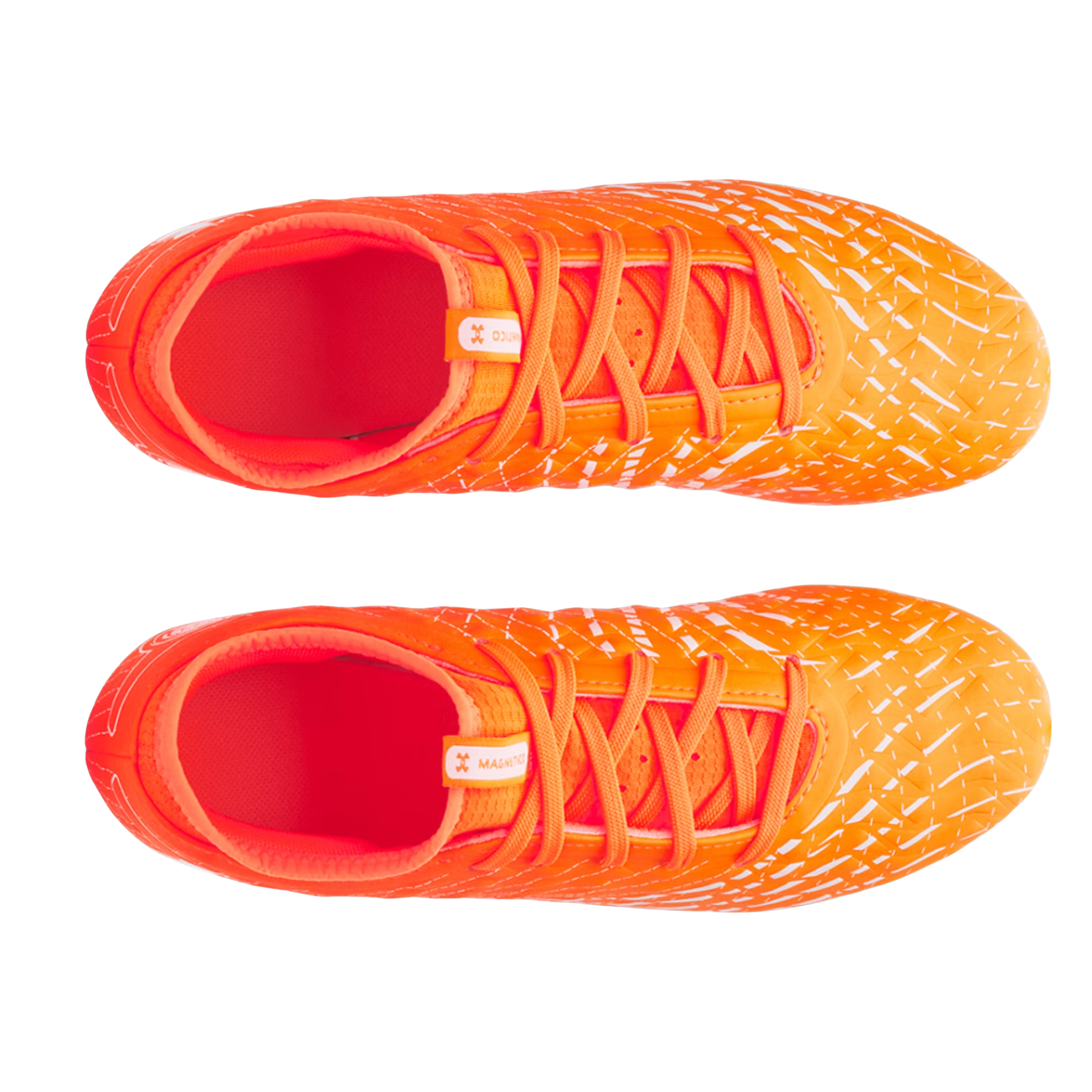 Under Armour Magnetico Select 5 Junior Football Shoes: Blazing Orange/White
