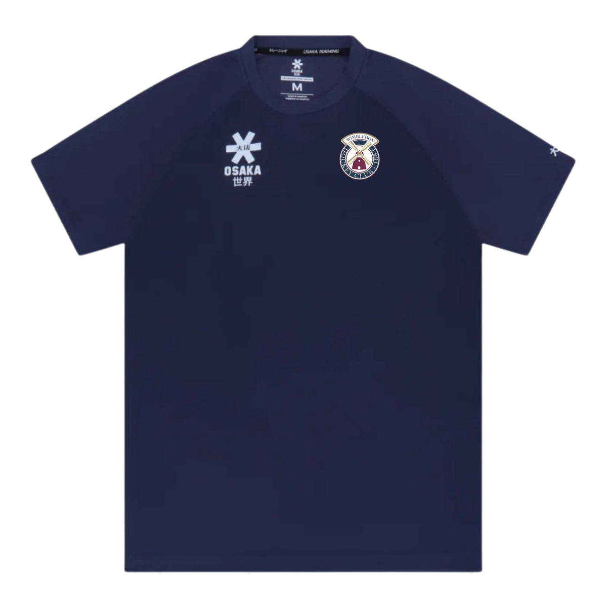 Wimbledon HC Unisex Junior Osaka Training Tee Short Sleeve: Navy