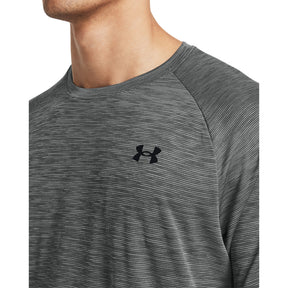 Under Armour Men's Tech Textured Short Sleeve Tee: Castlerock/Black