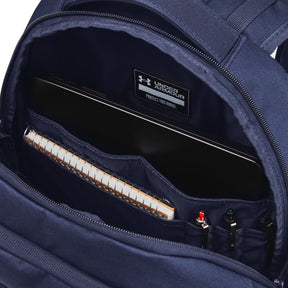 Under Armour Hustle 6.0 Backpack: Midnight Navy/White