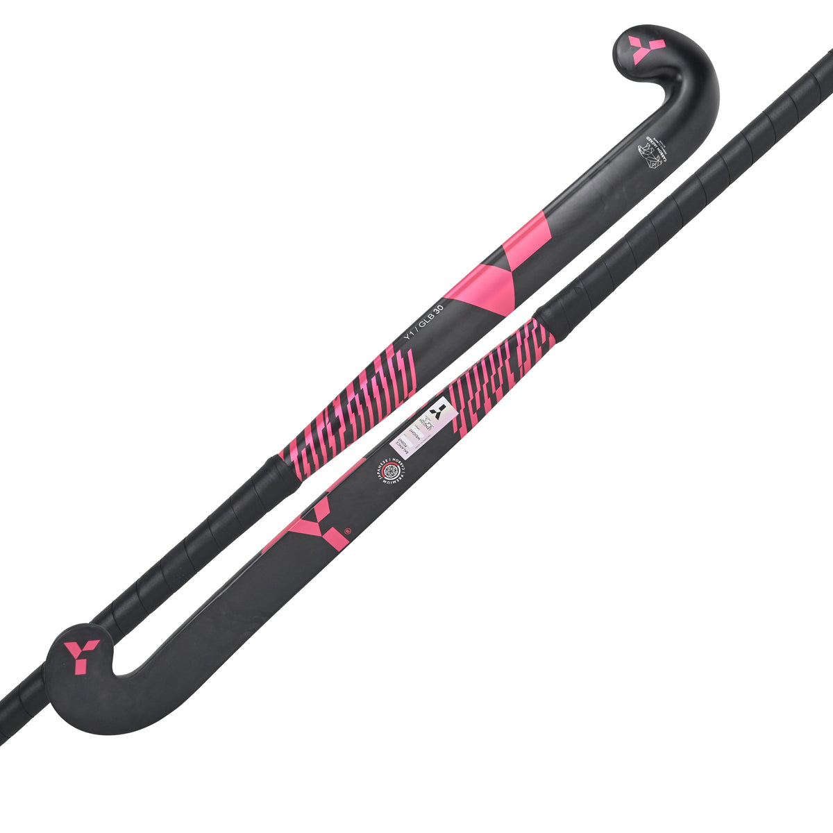 Y1 GLB 30 Natural Carbon Hockey Stick Pink - 36.5