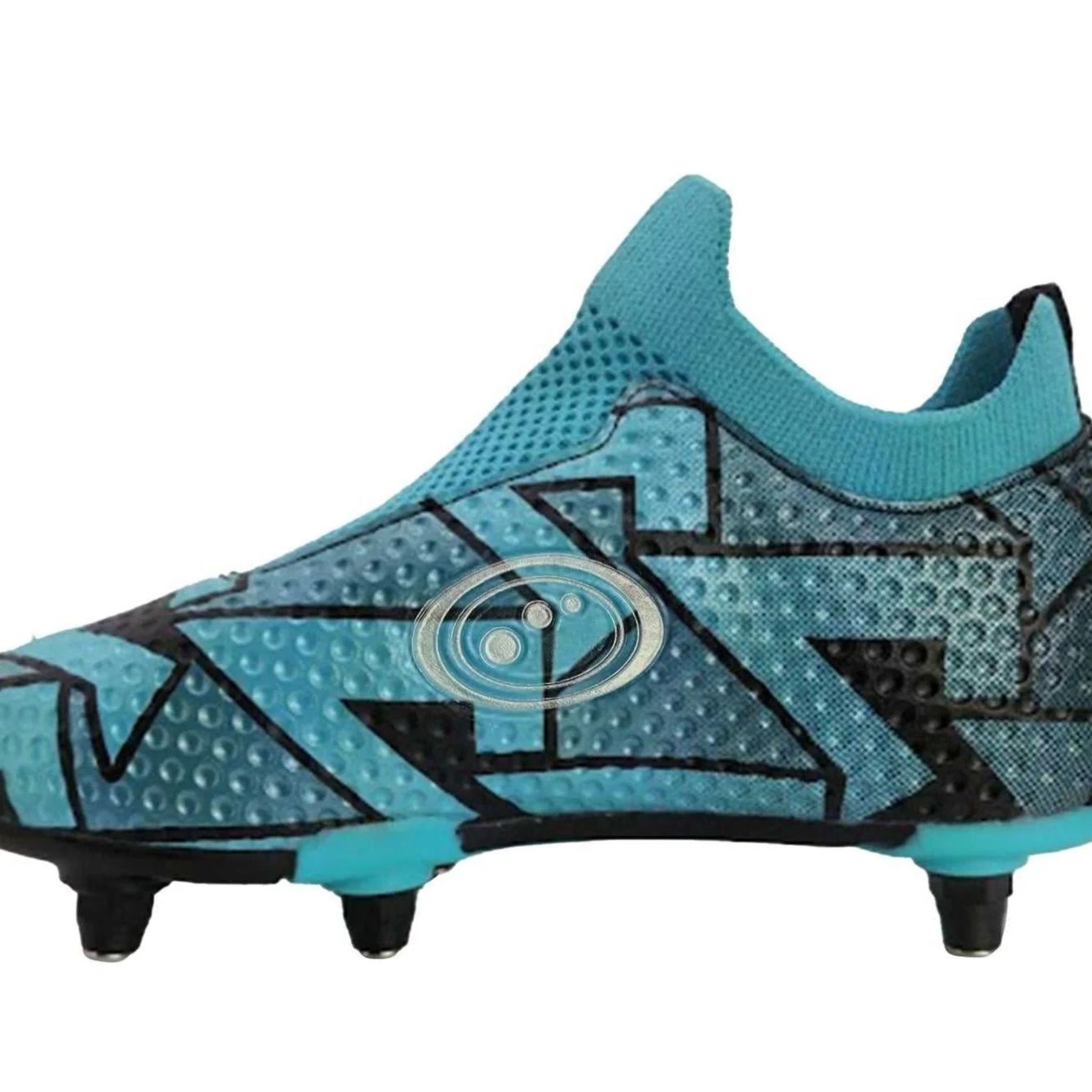 Optimum Laceless Moulded 6 Stud Kids Football Boots: Blue