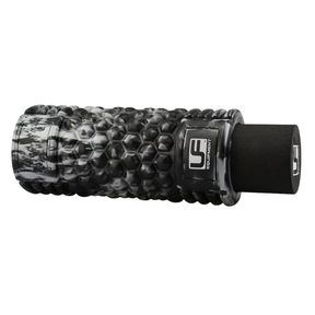 Urban Fitness 2 in 1 Massage Roller Set 14cm x 32cm: Black/Silver