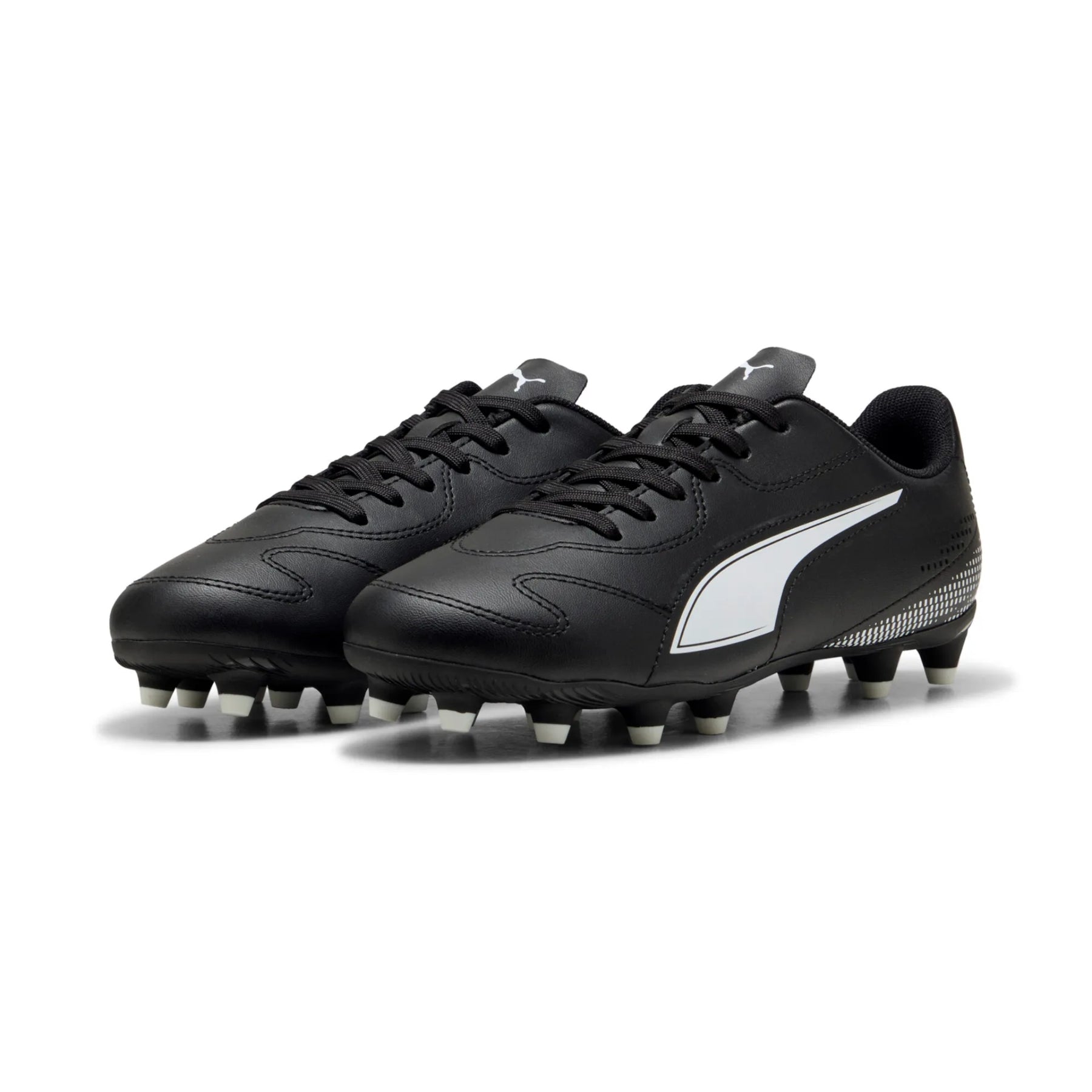 Puma Vitoria II FG/AG Junior Football Boots: Black/White