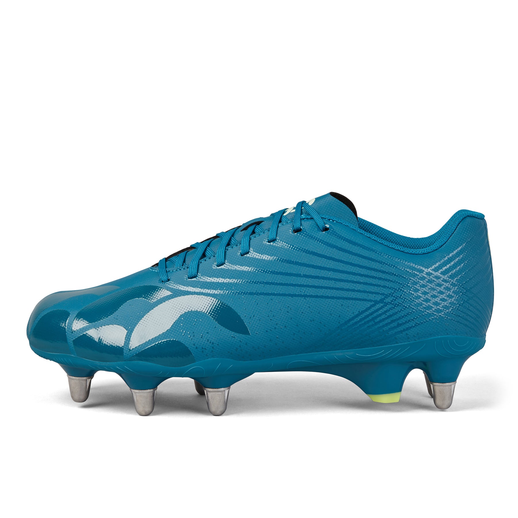 Canterbury Stampede Team Rugby Boots: Dark Green/Light Green