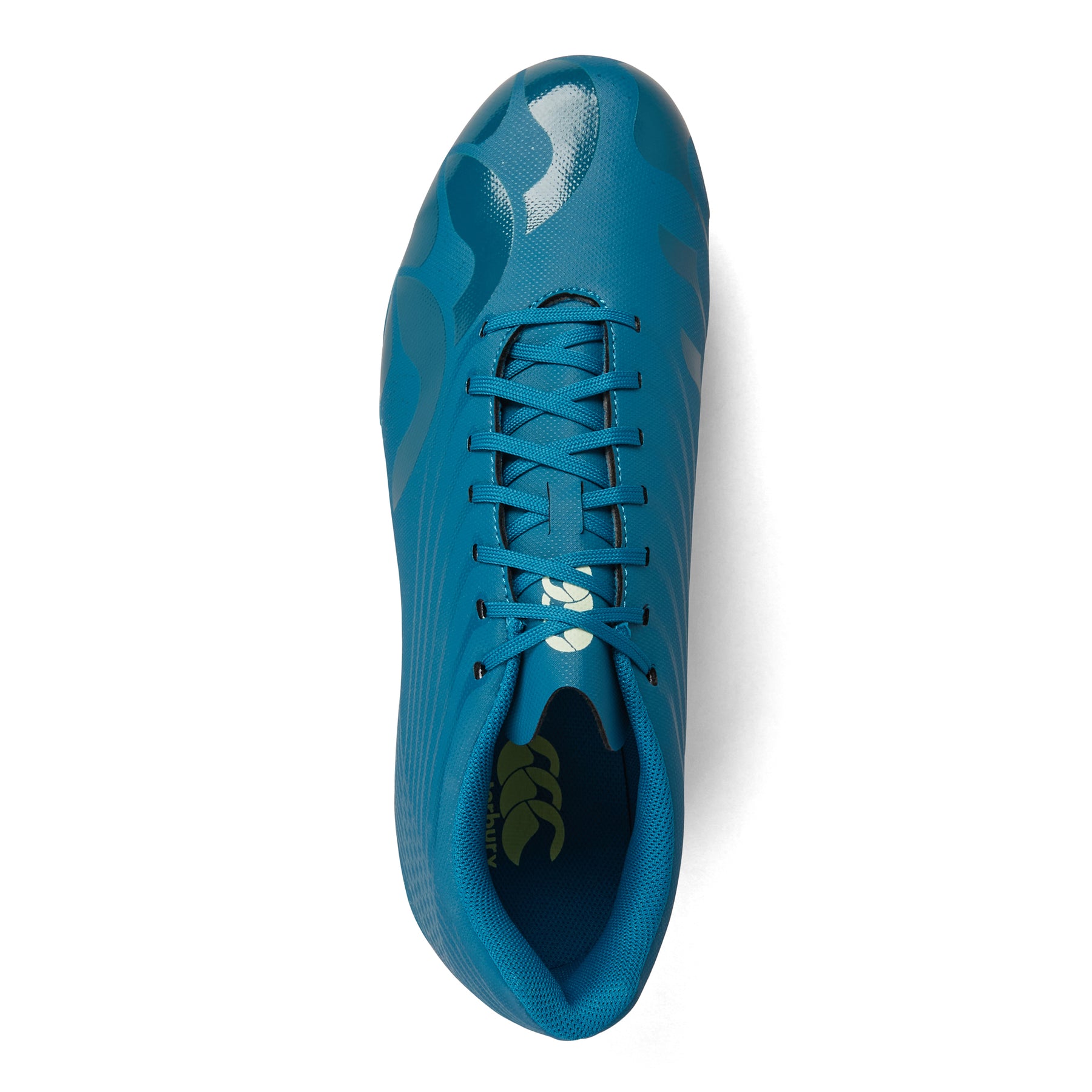 Canterbury Stampede Team Rugby Boots: Dark Green/Light Green