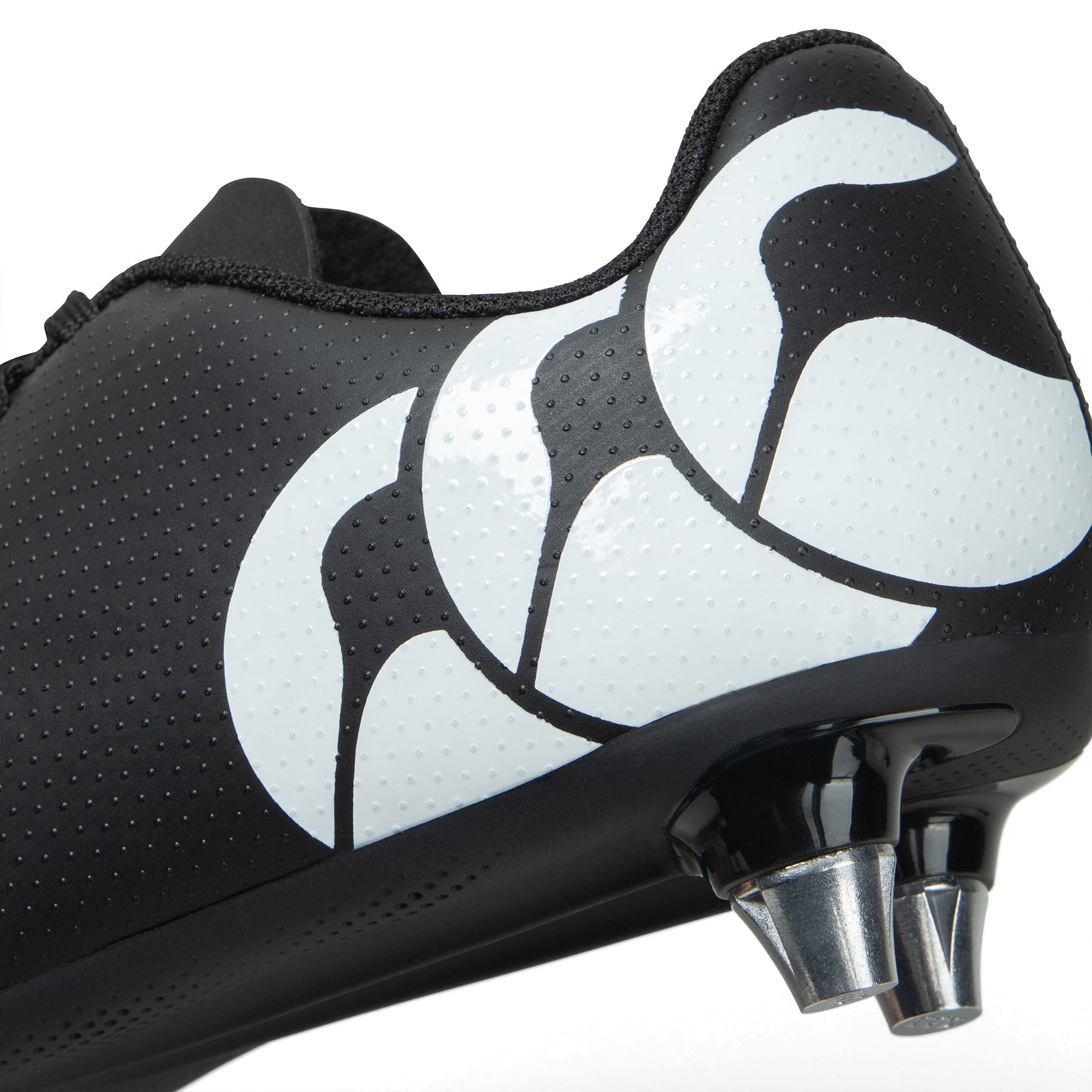 Canterbury Junior Phoenix Raze Soft Ground Rugby Boots: Black/White