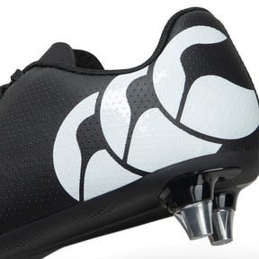 Canterbury Junior Phoenix Raze Soft Ground Rugby Boots: Black/White