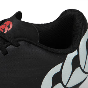 Canterbury Junior Phoenix Raze Soft Ground Rugby Boots: Black/White