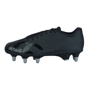 Canterbury Stampede Pro Rugby Boots: Black/Silver