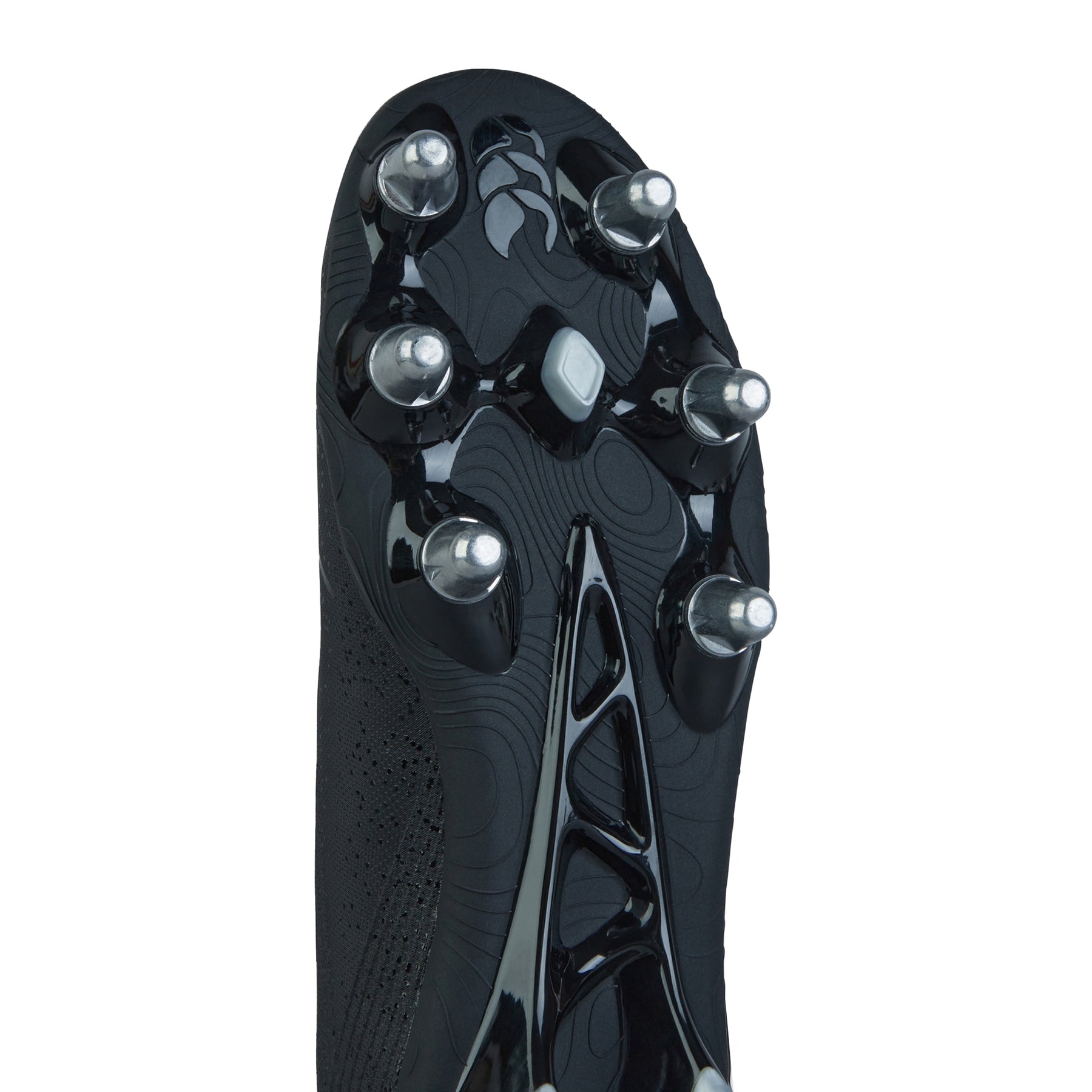 Canterbury Stampede Pro Rugby Boots: Black/Silver