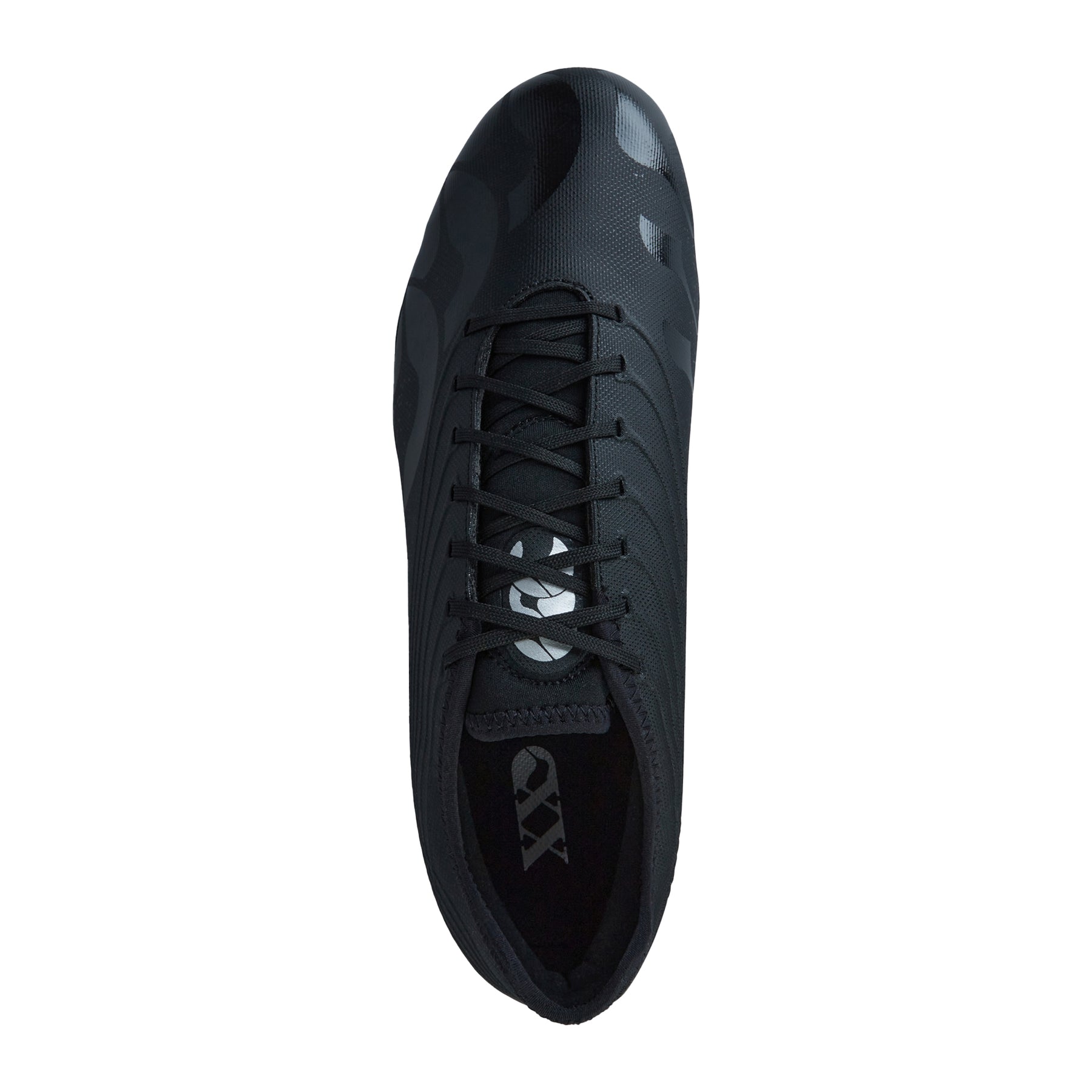 Canterbury Stampede Pro Rugby Boots: Black/Silver